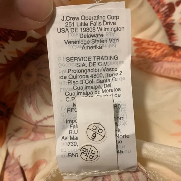 MADEWELL NWOT Dutch Dandelions Sash Tie Wrap Top in Twiggy Parchment - Picture 7 of 8